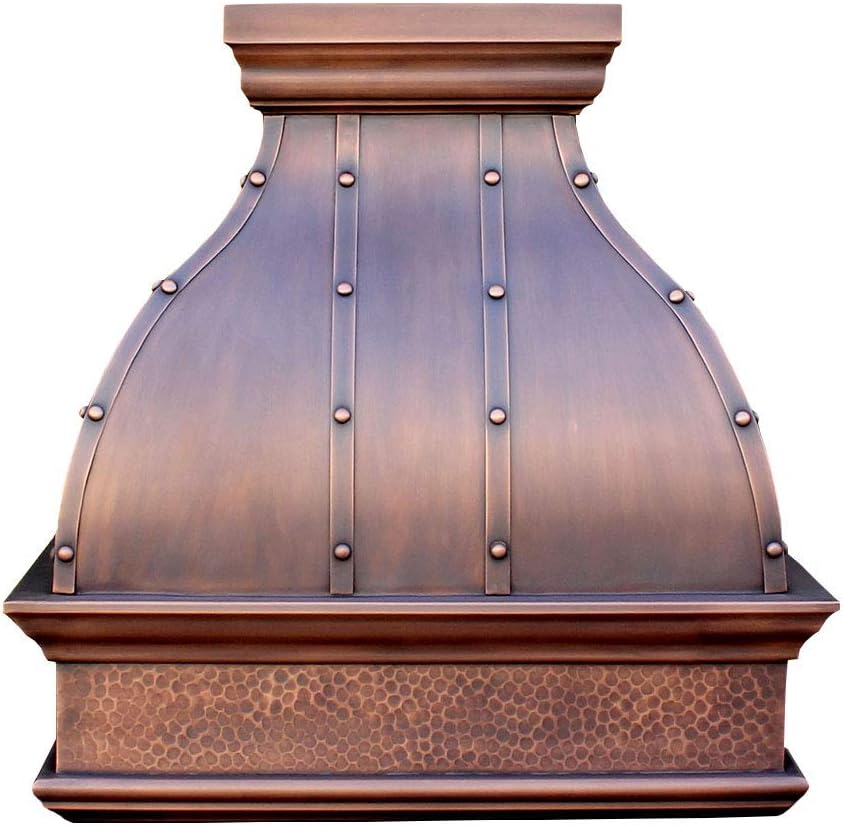 Copper Wall Mount Range Hood Baffle Filters
