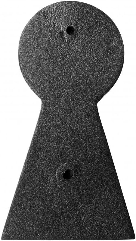 Door Knockers 6 in. Black Cast Iron Key Shaped Door Knocker with Mounting Hardware