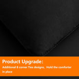Twin Comforter Set - 5 Pieces, Bed in a Bag Bedding Sets with All Season Soft Quilted Warm Fluffy Reversible