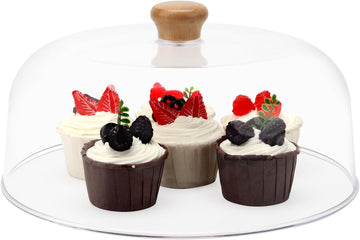 11 Inch Clear Cake Dome Cover, Acrylic Round Cake Stand Cover