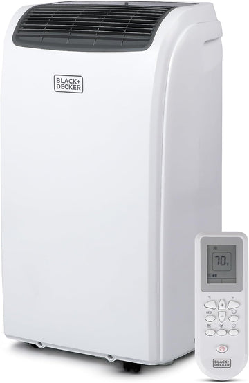 Portable Air Conditioner, 12,000 BTU Cooling, 9,000 BTU Heating for Rooms up to 550 Sq. Ft., Follow Me Remote