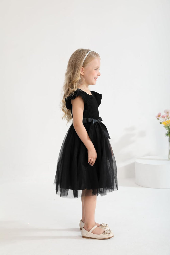 Toddler Girl Tulle Dress Summer Ruffle Sleeveless Baby Girl Fashion Casual Dresses 2