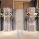 42'' Floor Candelabra Holder for 9 Arm Candlesticks,Tall Candle Holders, Metal Candle Stick Holders for Pillar