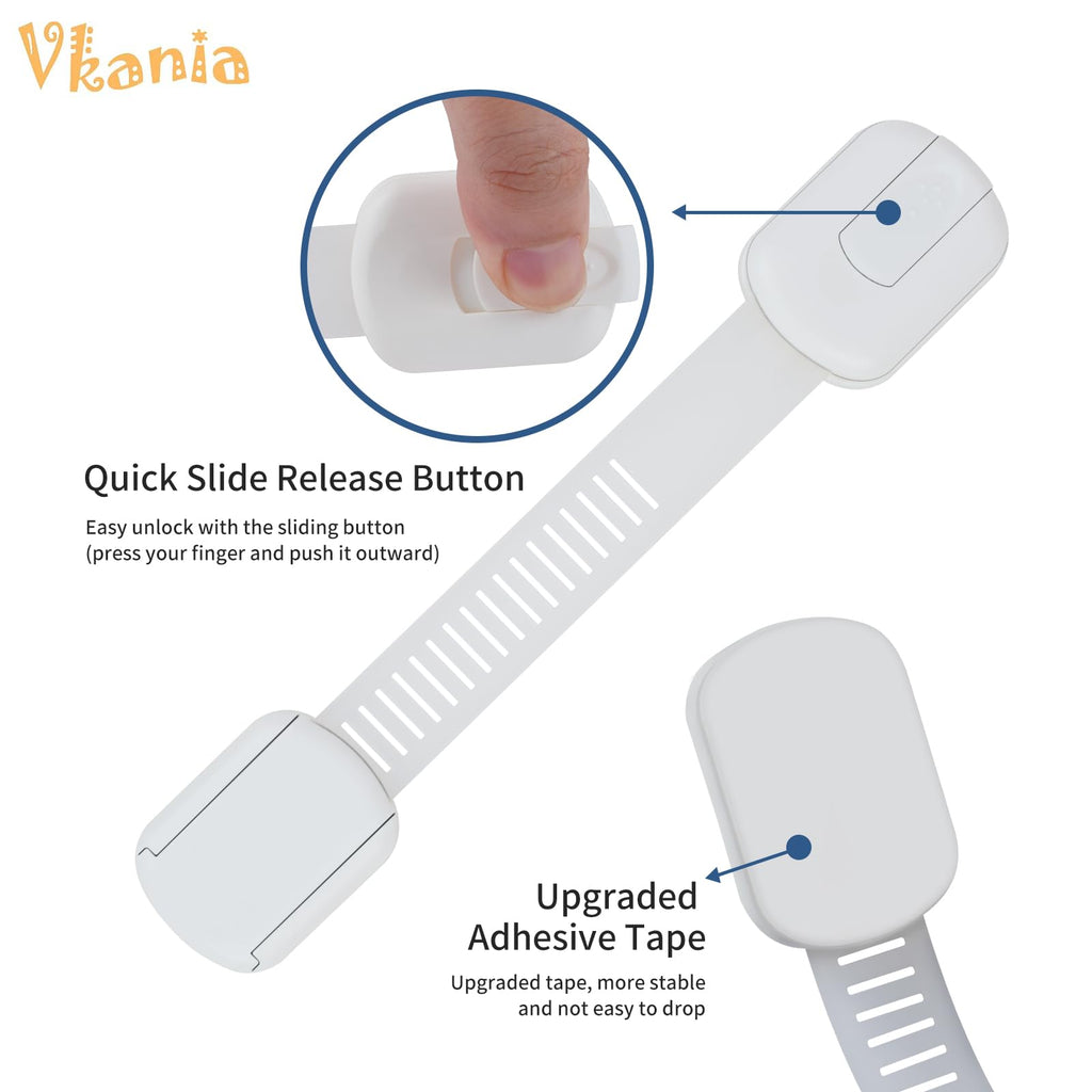 12-Pack Child Safety Cabinet Locks