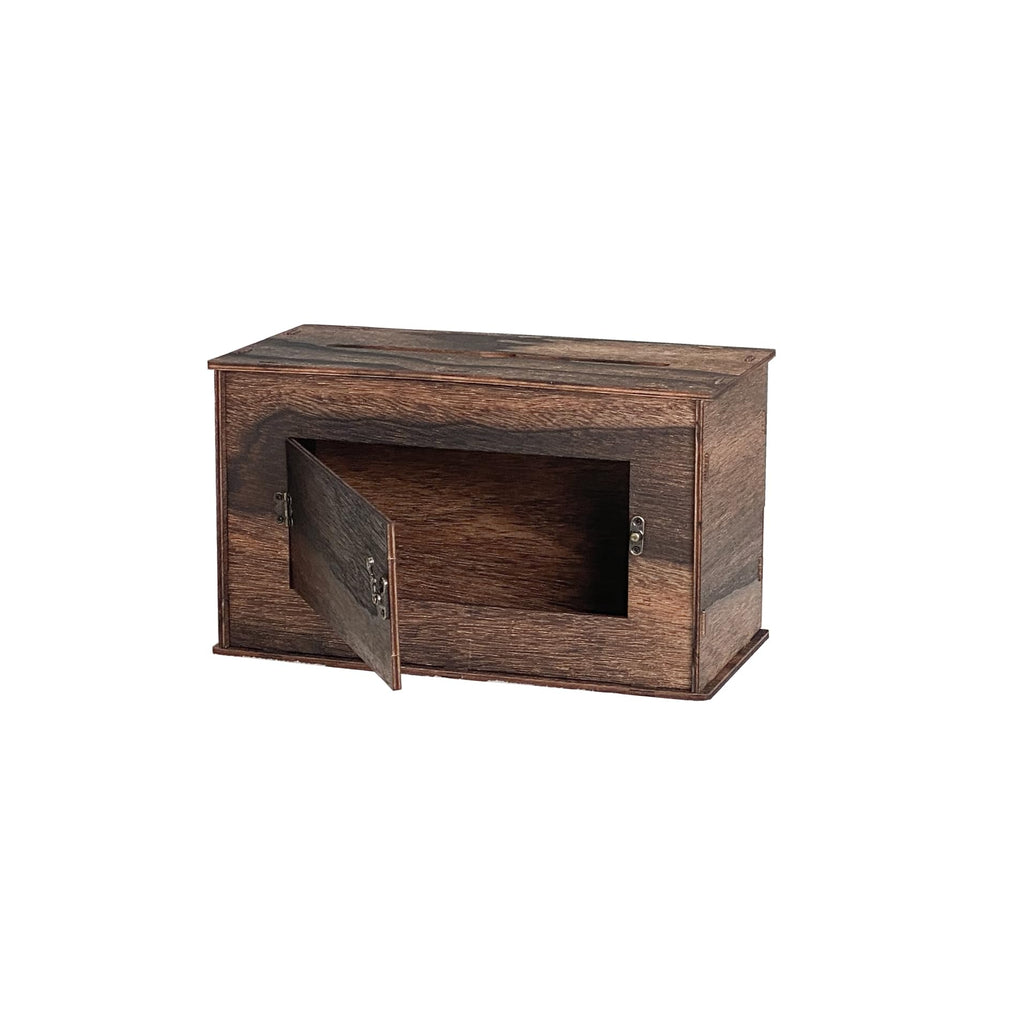 Small 12"x 6"x 7" Rustic Wooden Card Box