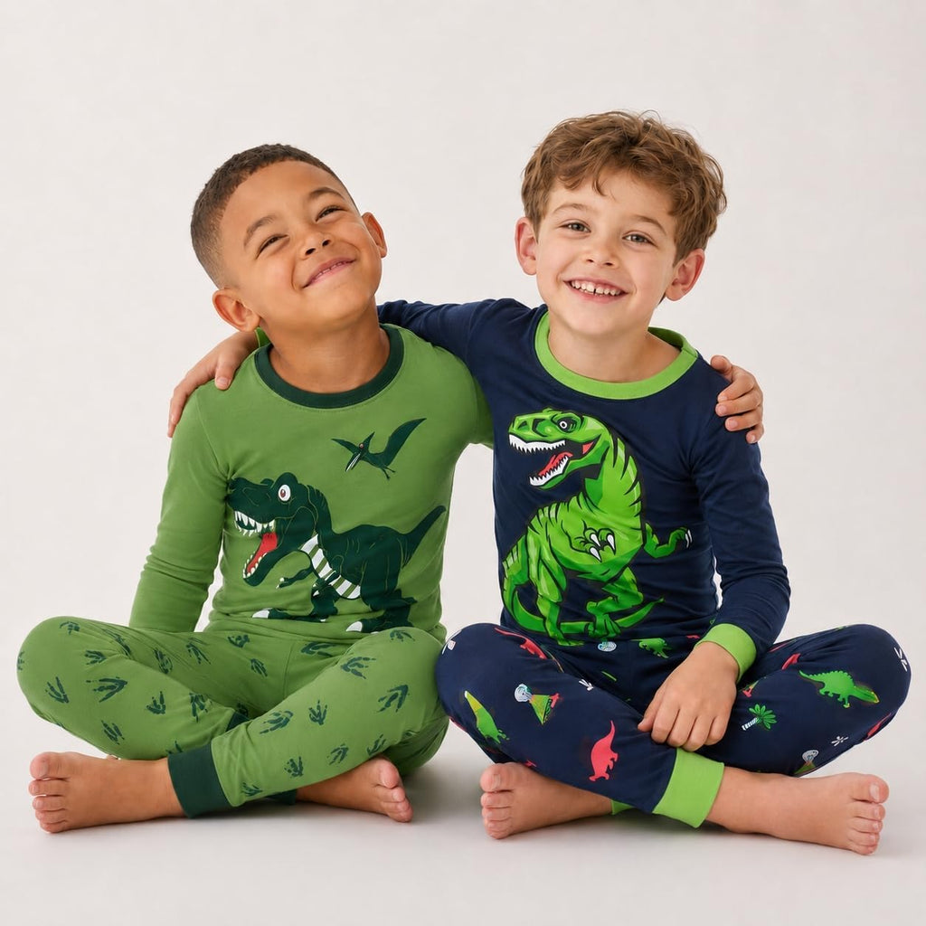 Boys Pajamas Planet 100% Cotton Sleepwear Toddler Kids 2 Piece Long Sleeve Pjs