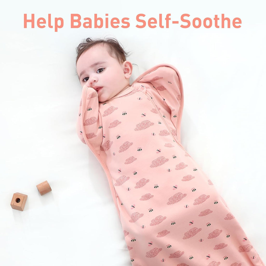 Organic Cotton Baby Sleep Sacks Swaddles Girls 2 Packs