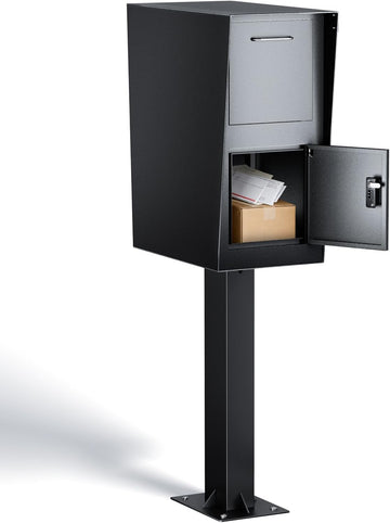 Post-Mount Mailbox, Mailboxes Weather Resistant, Large Outdoor Mailboxes