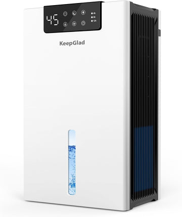 Dehumidifier, 98OZ Dehumidifiers for Home(1000sq.ft), Humidity Display Dehumidifier for Basement Bathroom Bedroom