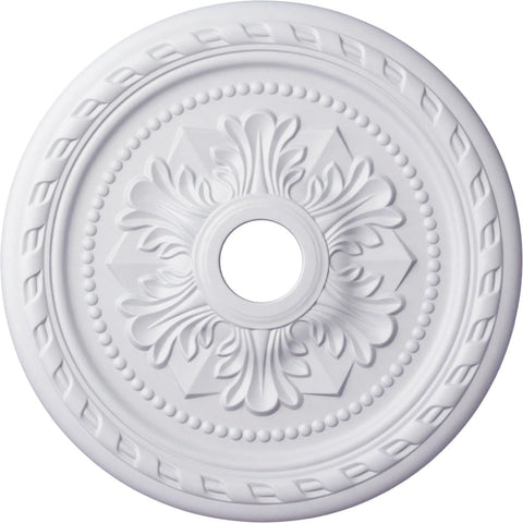 23 5/8"OD x 3 5/8"ID x 1 5/8"P Palmetto Ceiling Medallion (Fits Canopies up to 3 5/8")