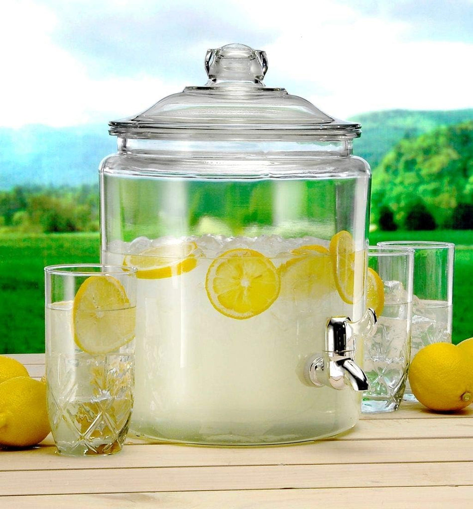 Heritage Hill Glass Drink Dispenser, 2 Gallon