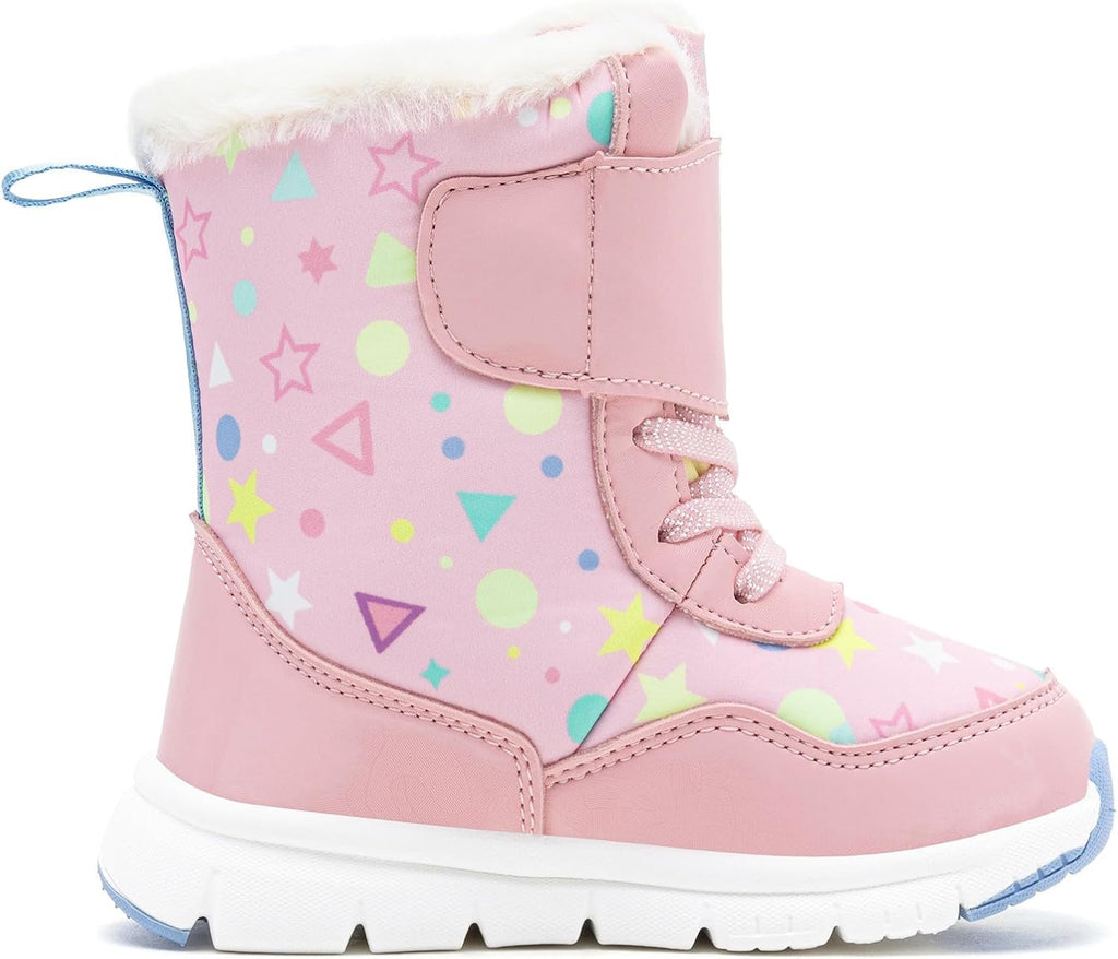 Toddler Winter Snow Boots Waterproof Faux Fur Non-Slip Boys Girls