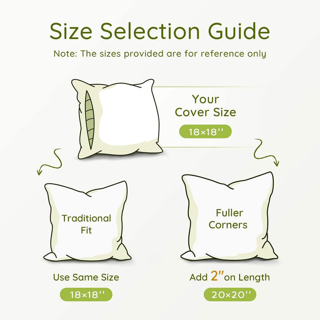 Throw Pillow Inserts,12 x 20 Pillow Insert, Hypoallergenic Pillow - Set of 2