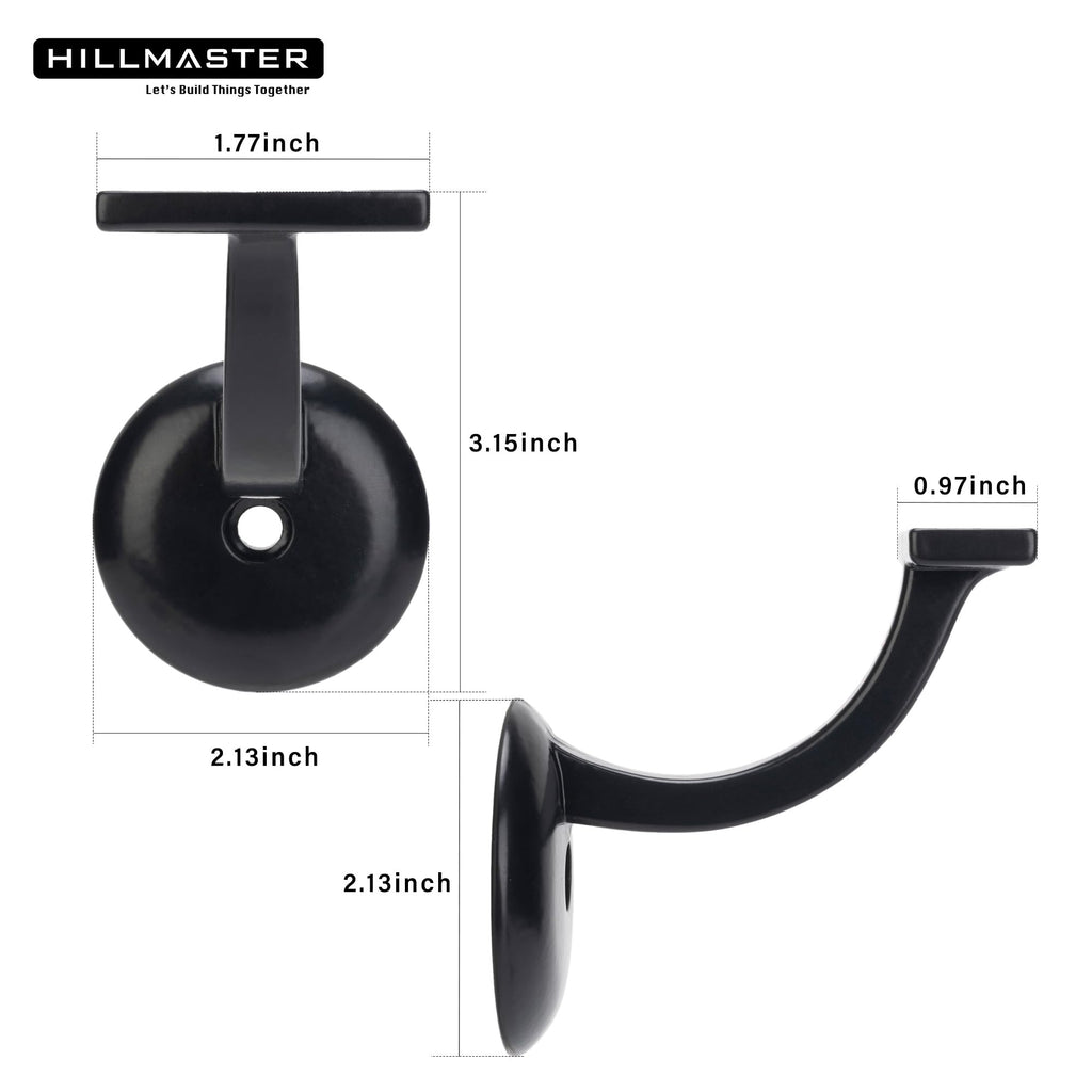 Steel Handrail Bracket for Indoor Outdoor Stairs, Anti-Rust Hand Rail Brackets Hand Railing Brackets Strong Stair