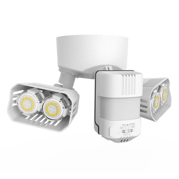 28W Motion Sensor Outdoor Lights, IP65 5000K (White)