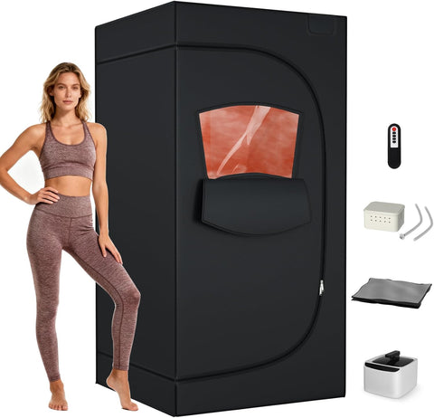 TOREAD Portable Steam Sauna for Home, Personal Full Body Sauna Tent with 2.6L 1000W Steamer