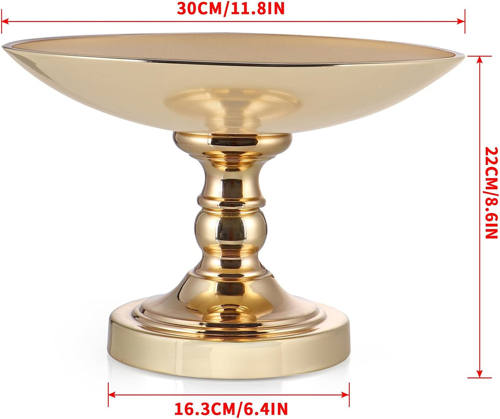 11.8"Large Centerpiece Holder Bowl, Decorative Footed Bowl, Pedestal Fruit Tray Table, Coffee Table, Living Room