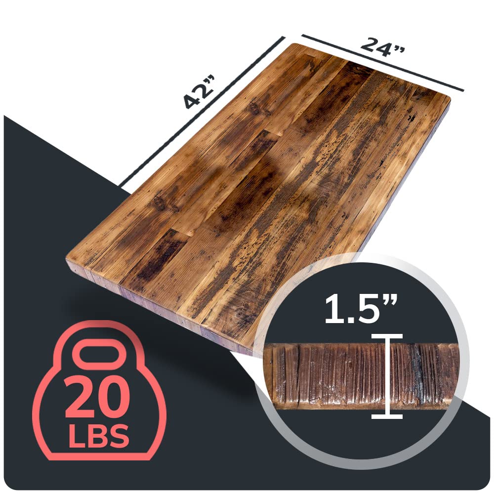 Reclaimed Wood Table Top - Rustic Recycled Wooden Piece Perfect s, Dining and Coffee Table Tops (Reclaimed Wood Table