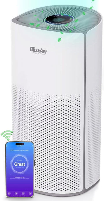 Air Purifiers for Home Large Room Pets Up to 1800 Ft² - Smart WiFi & Voice Control True HEPA Air Pur