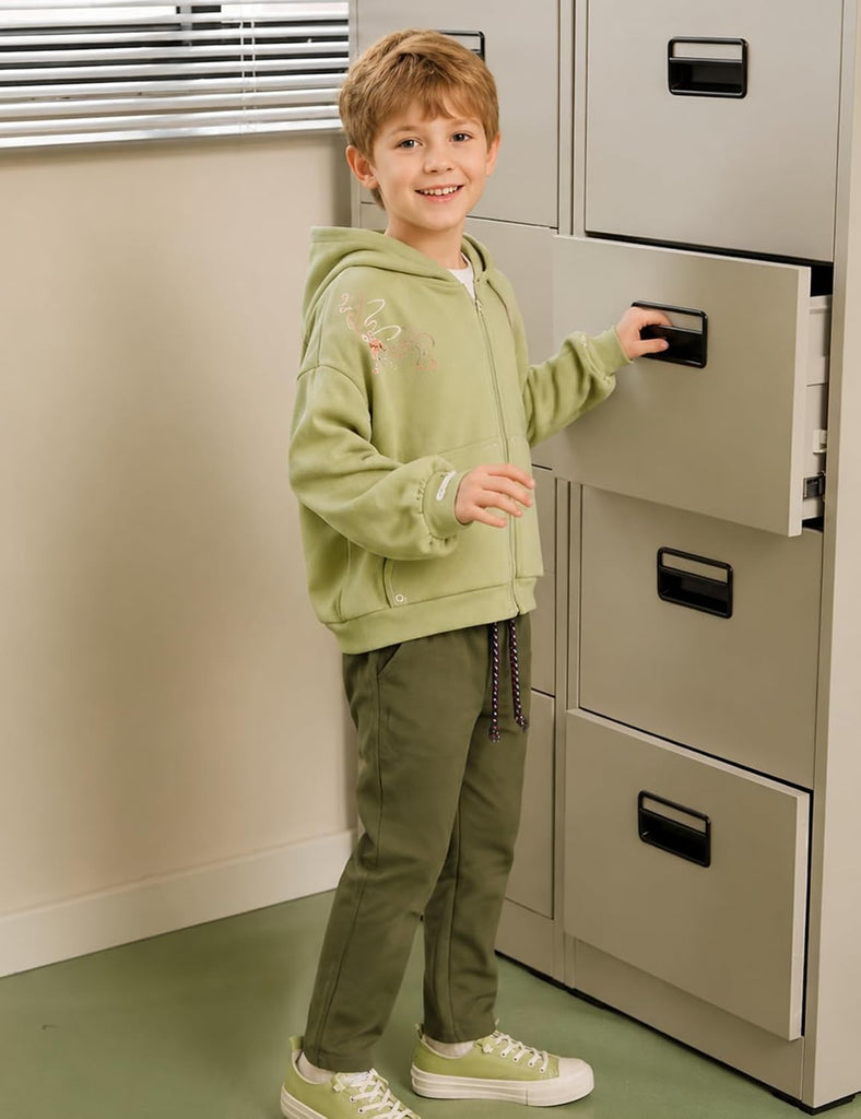 Boys Cotton Pants Pack Athletic Casual Pull-On School Uniform Pants