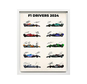 Car Racing Canvas Poster - Sports Car Racing Art - Gift for Men, Women - Great Wall Decor for Garage, Living Room or