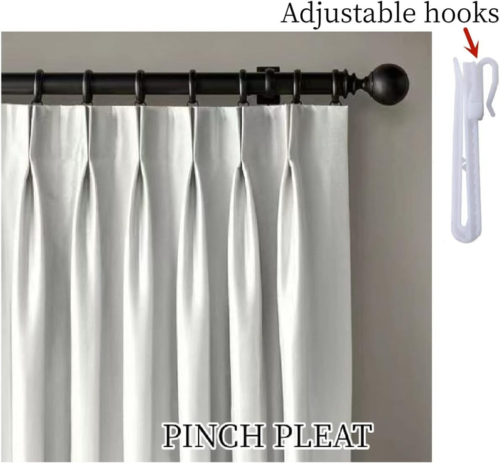 Floral Farmhouse Curtains Semi-Blackout Living Room Drapes 84 Inch Length Cotton Linen Blend Bohemian Window Curtain
