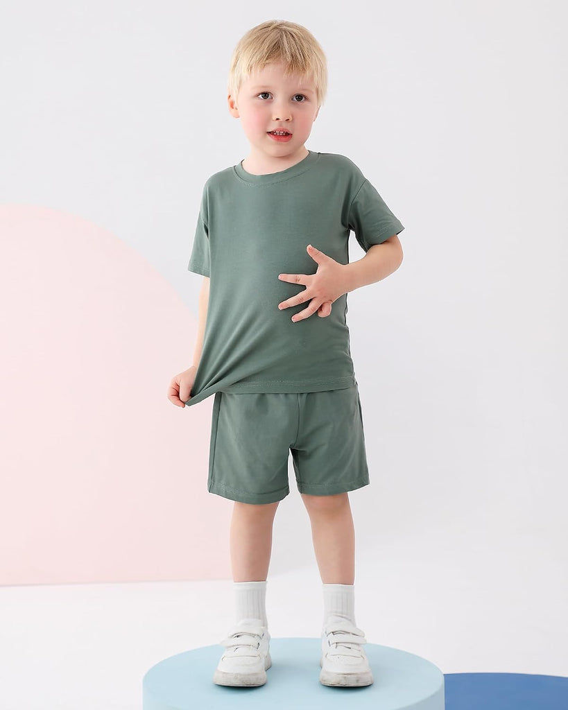 Boys Summer Outfits Toddler Short Set Kids Cotton Clothes