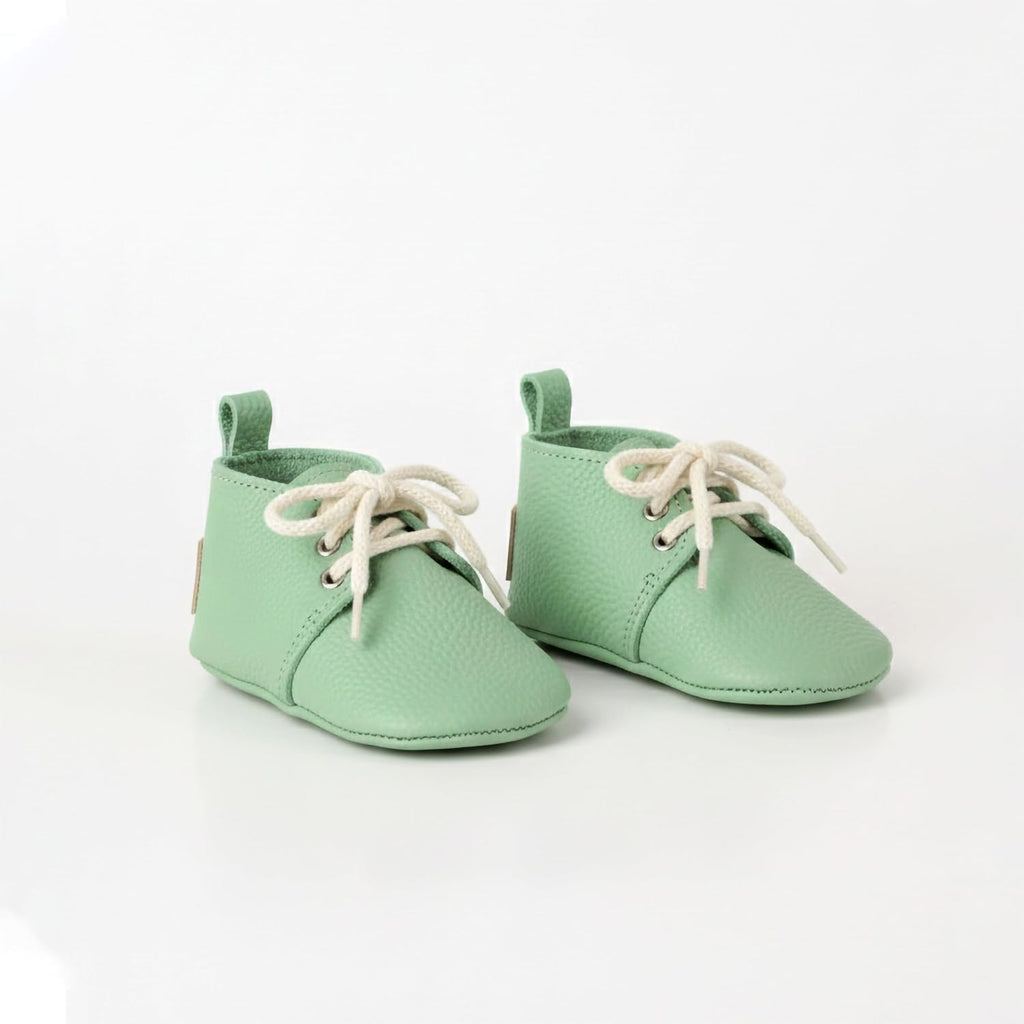 Leather Baby Moccasins Soft Sole Crib Shoes Barefoot Newborn Footwear Padded Insole Unique Baby Shower Breathable