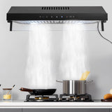 48 Inch Copper Island Mount Range Hood 610 CFM LED Lights Dishwasher-Safe Baffle Filters