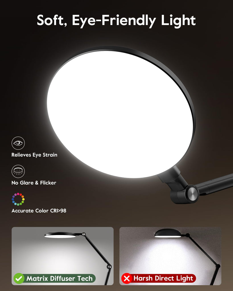 Desk Lamp, Professional Video Call Light, CRI>98