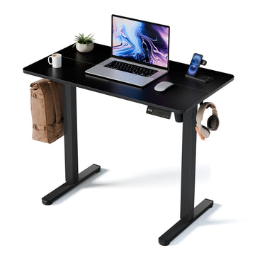 35" Electric Standing Desk, Small Sit Stand up Desk, Black