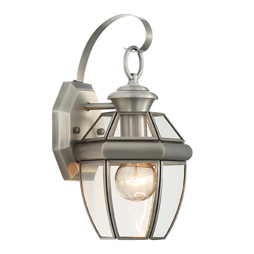 Solid Brass Outdoor Wall Light Fixtures, 12.6"