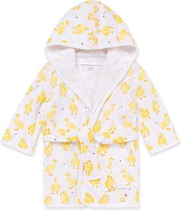 Hooded Robe Organic Terry Bathrobe, Newborn Bath Essentials, Unisex Boys and Girls