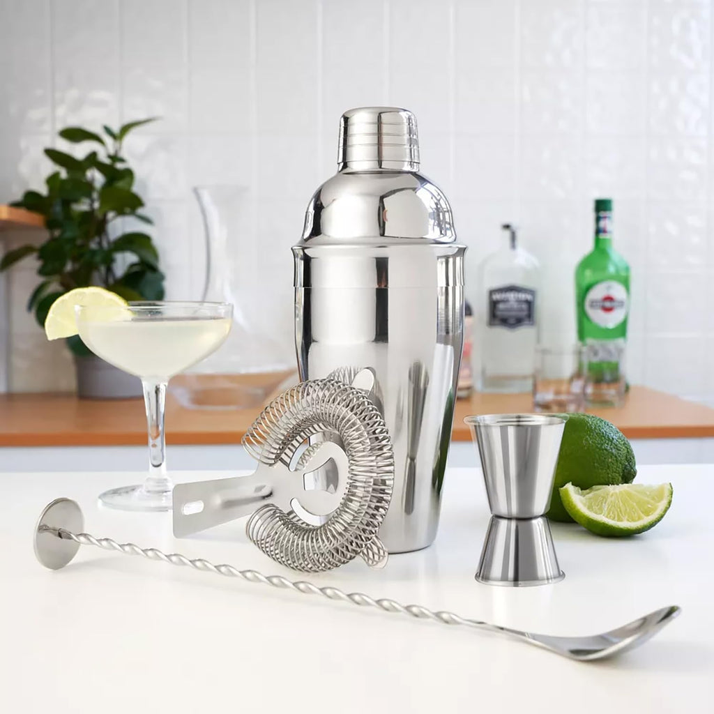 6-Piece Cocktail Shaker Set, Bartender Kit, Drink Shaker, Bar Set - Set of 6