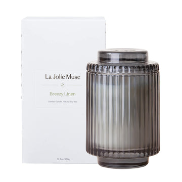 Linen Cotton Oasis Scented Candles, Soy Wax, 11oz