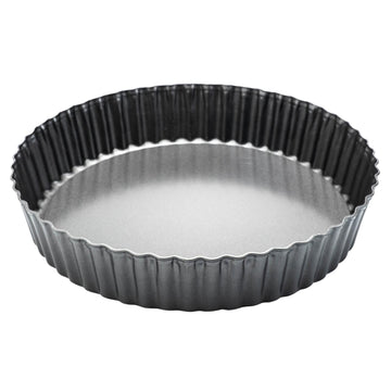 Deep Dish Quiche Pan, 11" x 2" Tall Pie Pan Deep Tart Pan with Removable Bottom, Nonstick Large Fluted Tart Mold