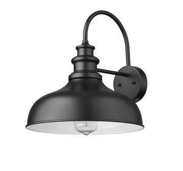 Outdoor Farmhouse Barn Lights, Medium Outdoor Wall Barn Lighting, 11.5" Dome Industrial Wall Sconces, Exterior Wall