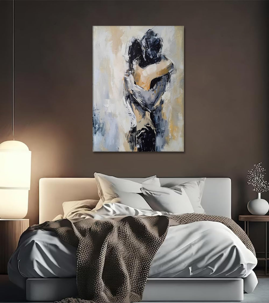 Sexy Canvas Wall Art Couples Hugging Wall Decor 24 x 36in