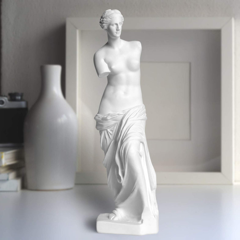 11.4" Venus Statue, Resin Greek Goddess Sculpture Decor