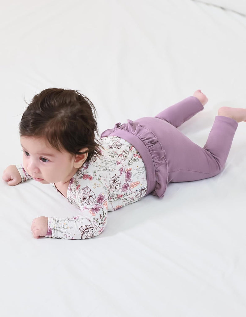 Girls Boys Clothes Set Long Sleeve Bodysuit with Pants Outfits Viscose from Bamboo Clothing Outfit