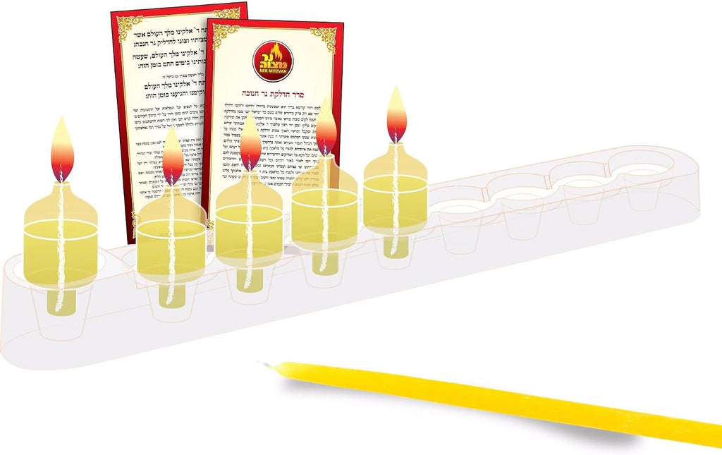 On The Go Travel Set - 9 Pre-Filled Glass Cups Included - 100% Pure Olive Oil with 100% Cotton Wicks- Burns Approx. 2