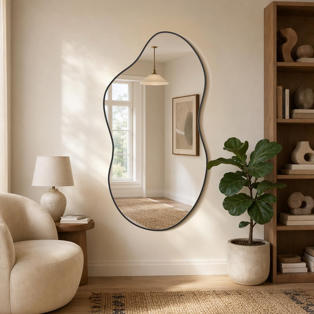 26"x48" Wall Mirror Irregular Mirror Bedroom Entryway