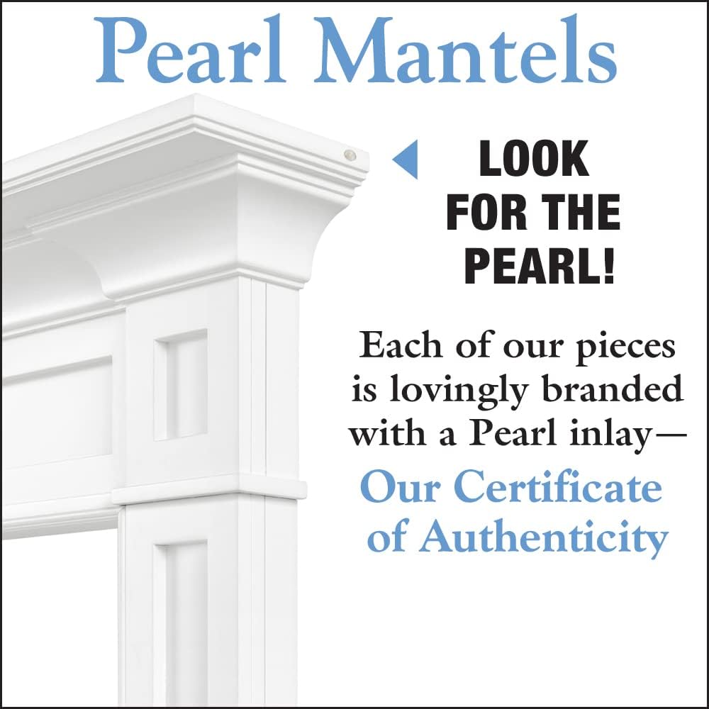 Furniture for Your Fireplace, Premium Grade A MDF Mantel Surround, Crisp White Paint, Interior Opening 48"