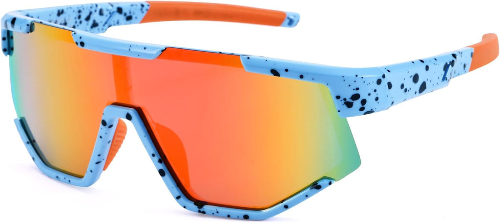 Kids Baseball Sunglasses Polarized Youth Baseball Sunglasses Unbreakable Sports Sun Glasses for Boys Girls