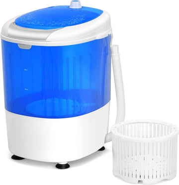 Portable Washing Machine, Mini Washer and Spinner Combo, 5.5lbs Washing Capacity, Semi-automatic Compact Laundry