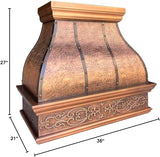 Copper Wall Mount Range Hood