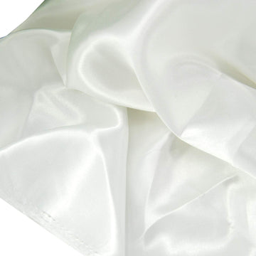 Satin Fabric White Color for Wedding Dress Decoration DIY Crafts 60" By 3 Yards
