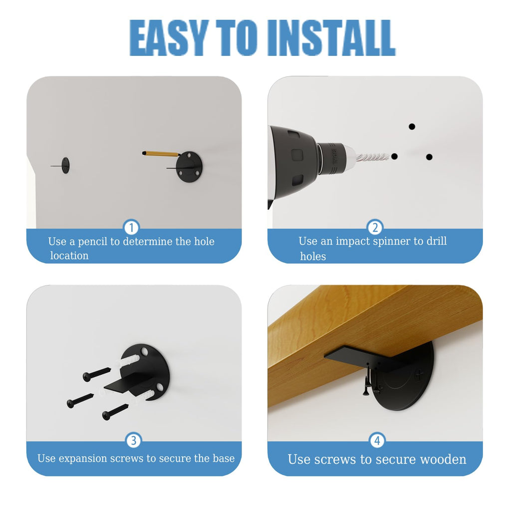5FT Wooden Stair Railing Indoor, Wall Railings for Stairs, Hand Rails for Indoor Stairs, Non-Slip Stair Handrail