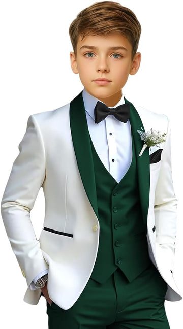 Boys Suit Kids Formal Homecoming Tuxedo Slim Fit Wedding Prom Suits for Boy