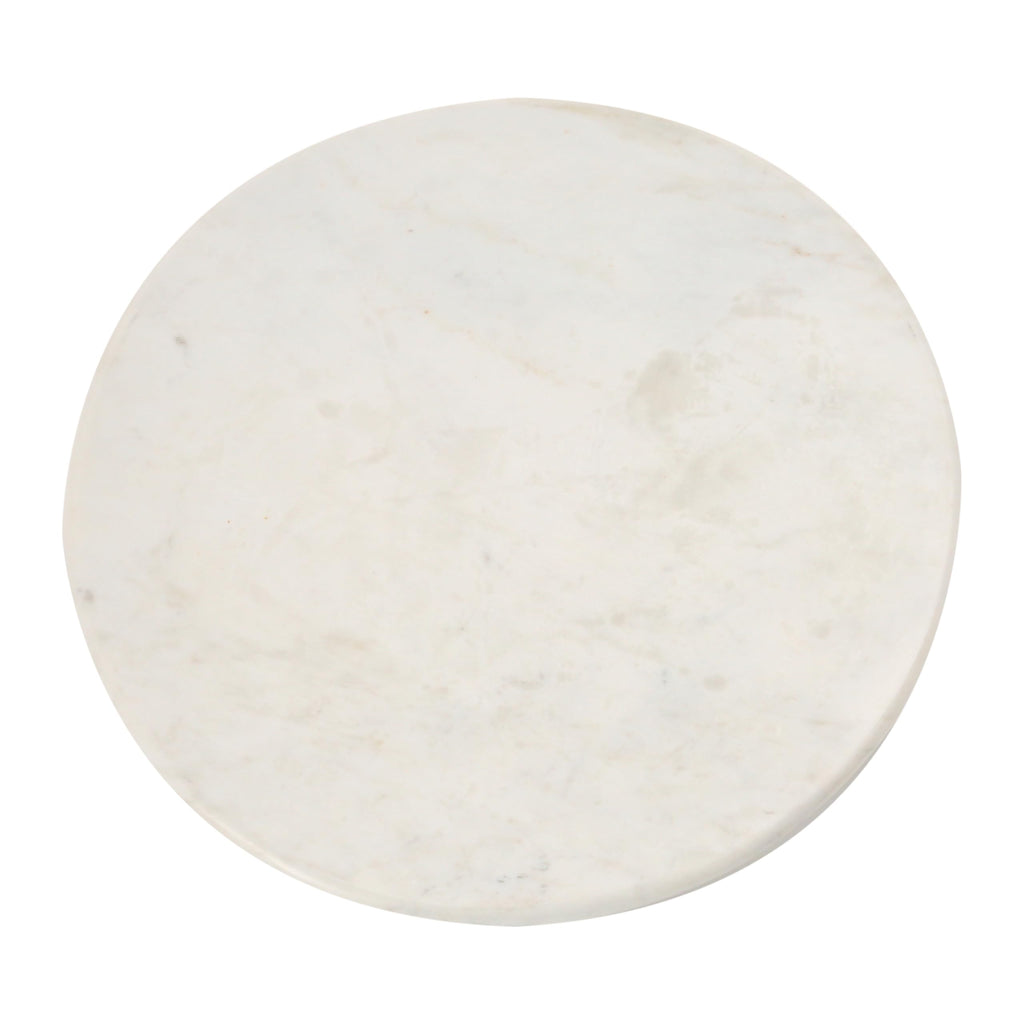 Marble Lazy Susan, White
